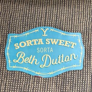 Rustic 'Sorta Sweet' Metal Sign